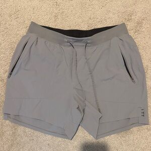 lululemon athletica Men's Light Gray License to Train 5” shorts
